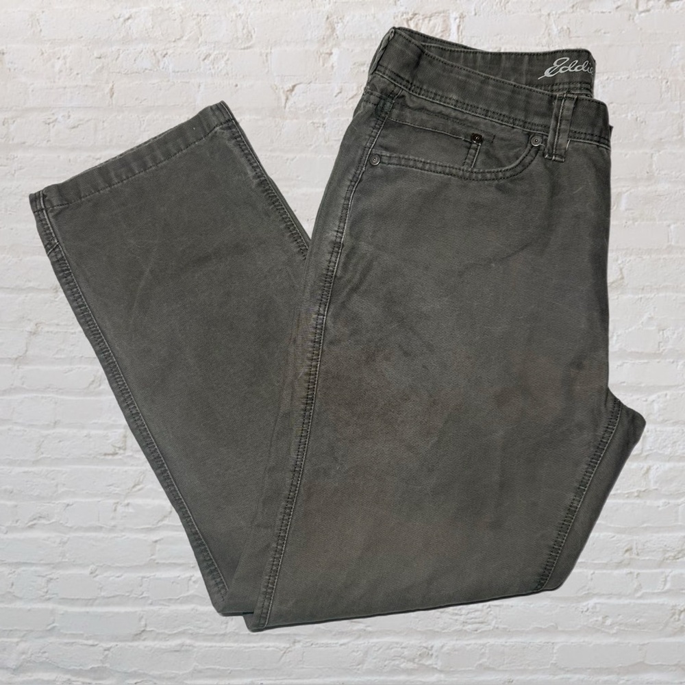 Eddie Bauer Grey Specialty Dyed Boot Cut Mid Rise Men’s Jeans Size 34x30